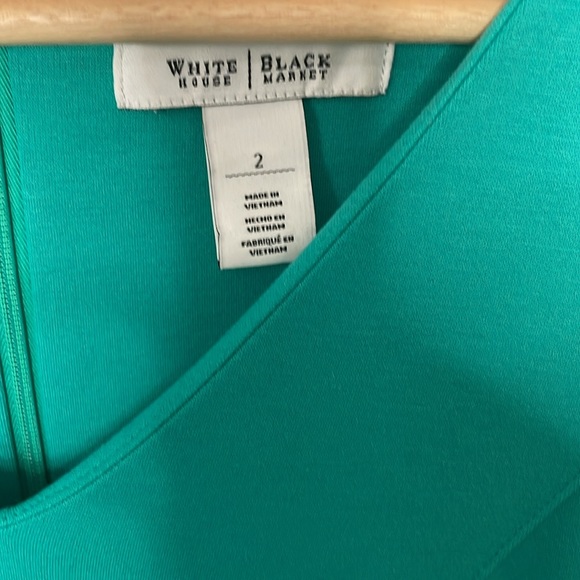 WHITE HOUSE BLACK MARKET Dress | Turquoise | Size 2 - Picture 5 of 10
